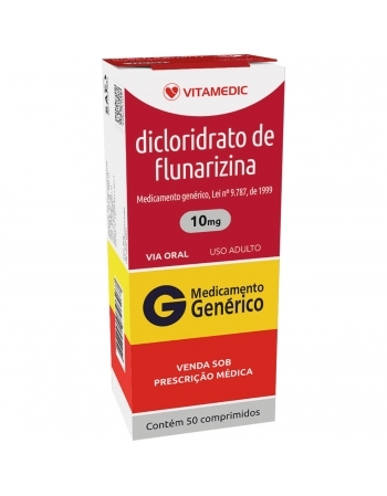 DICLOR. DE FLUNARIZINA 10MG C/50COMP