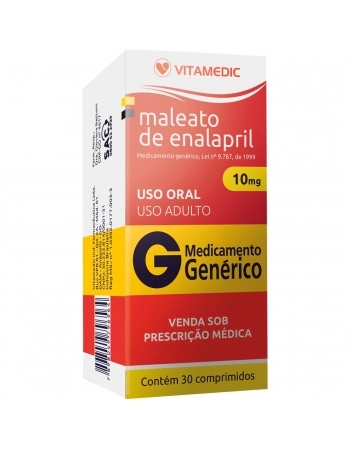 MALEATO DE ENALAPRIL 10MG C/ 30COMP