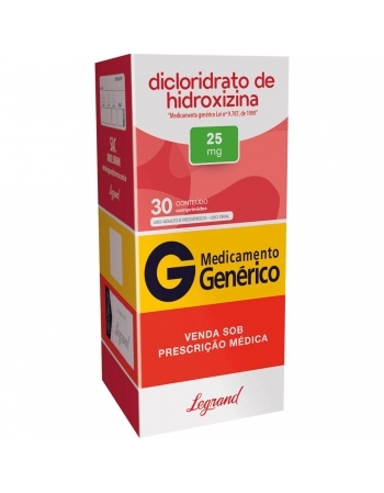 DICLOR. DE HIDROXIZINA 25MG 30COMP