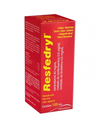 RESFEDRYL SOLUCAO C/ 100ML.