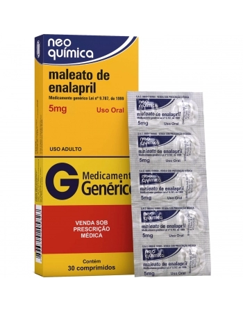 MALEATO DE ENALAPRIL 5MG C/30