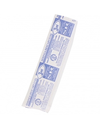 SERINGA 3ML LUER SLIP C/AGULHA (LISO)