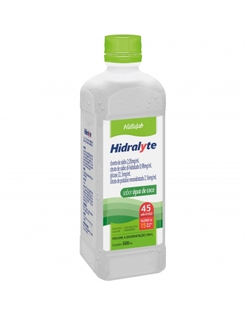 HIDRALYTE 45 AGUA DE COCO 500ML
