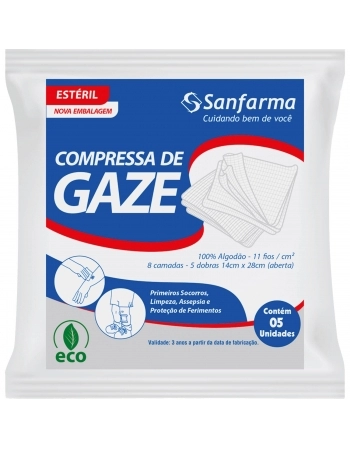 COMPRESSA GAZE EST. 11FIOS PCT C/05UN.