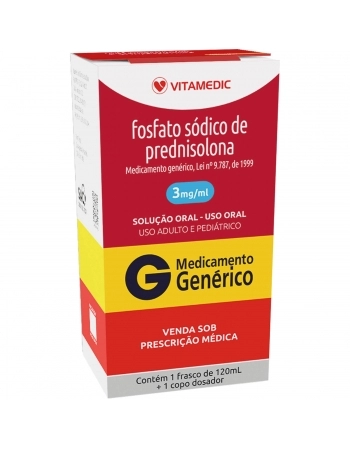 FOSFATO SODICO PREDNISOLONA 3MG C/120 ML