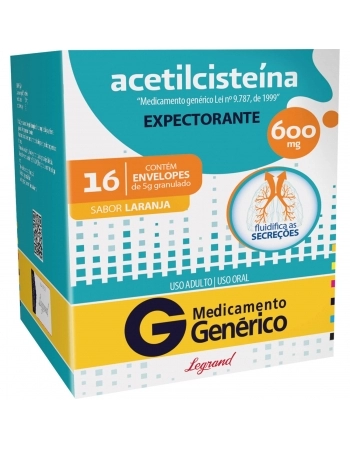 ACETILCISTEINA 600MG C/16 ENV. LEG