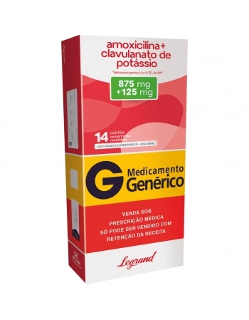 AMOX 875MG + CLAV POT 125MG C/14