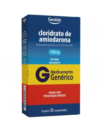 CLORIDRATO DE AMIODARONA 100MG 30COMP