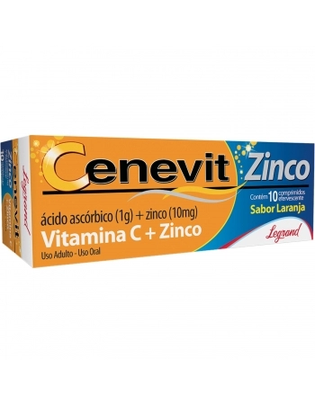 CENEVIT ZINCO 1G COMP EFERV C/10