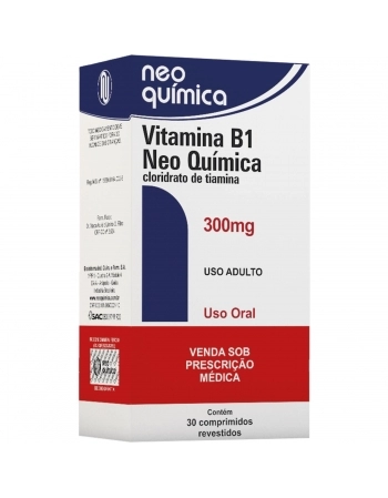 VITAMINA B1 NEO QUIM. CPRV 300MG CX C/30