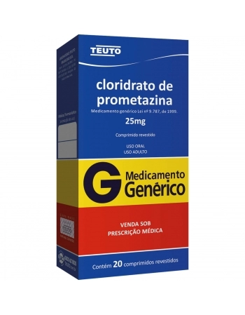 CLOR DE PROMETAZINA 25MG C/20COMP