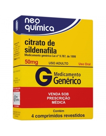 CITRATO DE SILDENAFILA 50MG C4 COMP