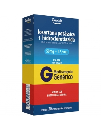 LOSARTANA + HIDROCL 50MG/12,5MG C/ 30COMP