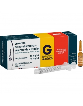 ENANTATO DE NORETISTERONA + VALERATO DE ESTRADIOL INJ