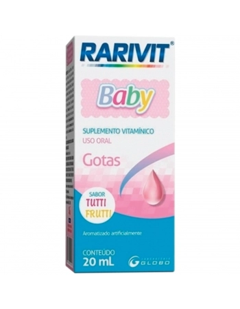 RARIVIT GOTAS C/20ML SABOR TUTTI FRUTTI