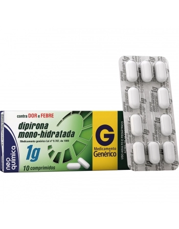 DIPIRONA MONOIDRATADA 1G COMP BL 1X10