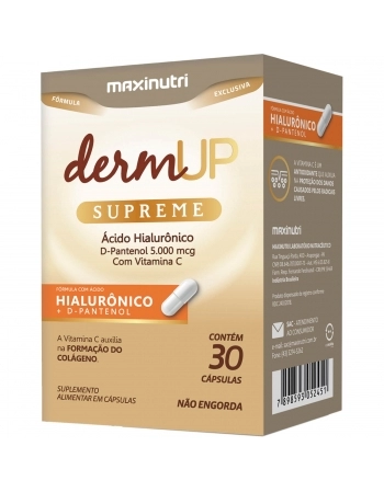 DERMUP SUPREME AC HIALURONICO D- PANTENOL - 30 CAPS