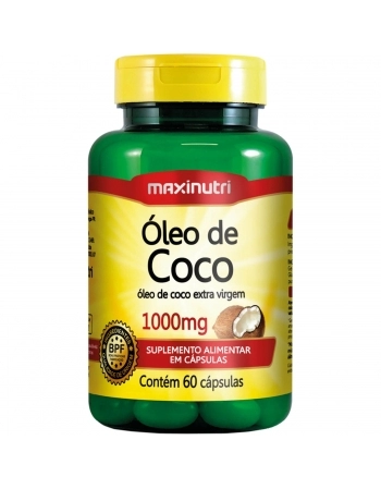 OLEO DE COCO EXTRA VIRGEM 1000MG - 60 CAPS