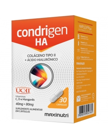 CONDRIGEN H.A (COLAGENO TIPO II / UCII + AC HIALURONICO) - 30 CAPS