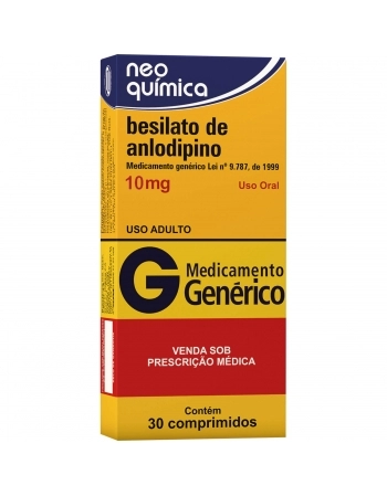BESILATO ANLODIPINO 10MG C 30