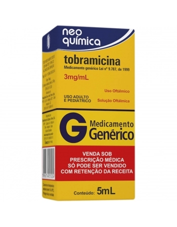 TOBRAMICINA 3MG/ML C/ 5ML