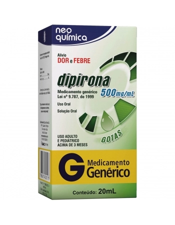 DIPIRONA 500MG/ML GTS 20ML