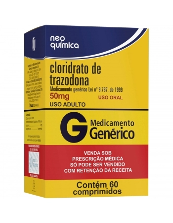 CLORIDRATO DE TRAZODONA 50MG C60 (C)