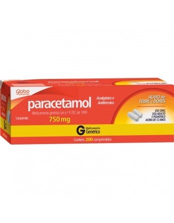 PARACETAMOL 750MG C200 20X10