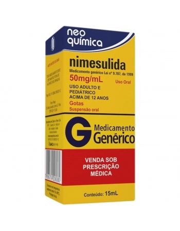 NIMESULIDA 50MG/ML 15ML