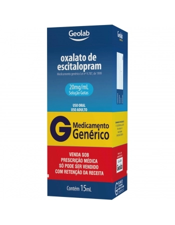 OXALATO DE ESCITALOPRAM 20MG/ML 15ML (C)