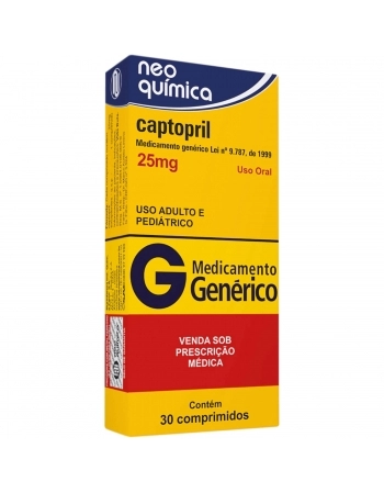 CAPTOPRIL 25MG C 30