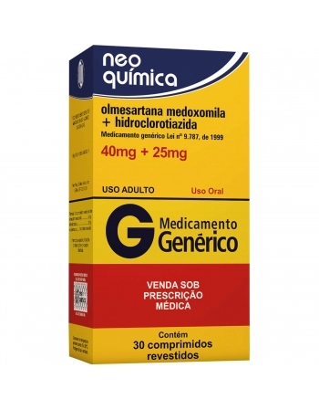 OLMESAR+HCTZ 40/25MG 30