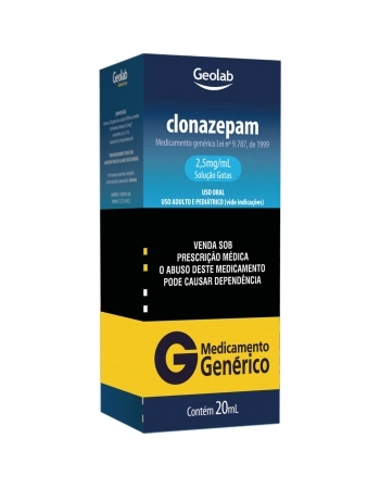 CLONAZEPAM GTS 2,5MG/ ML 20ML (B1)
