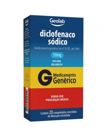 DICLOFENACO SODICO 50MG C/ 20