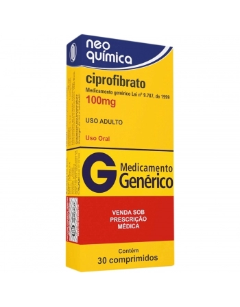 CIPROFIBRATO 100MG C 30