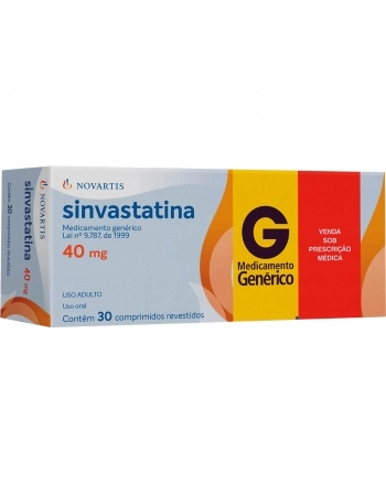 SINVASTATINA NOV 40MG 30FCT BR