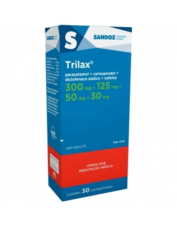 TRILAX 300+125+30+50MG/COM 30 COMP