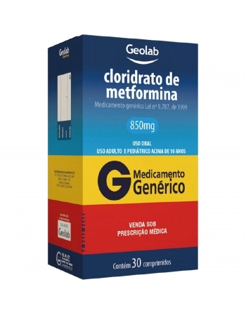 CLOR DE METFORMINA 850MG C30