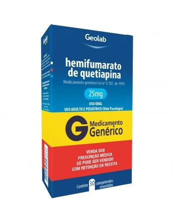 HEMIFUMARATO DE QUETIAPINA 25MG C30 (C)
