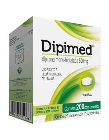 DIPIMED 500 MG C200 20BLX10