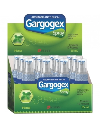 GARGOGEX SPRAY 12 FRASCOS 35ML SABOR MENTA