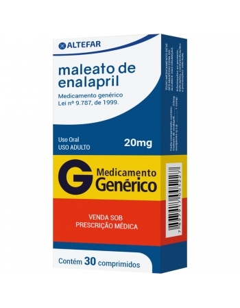 MALEATO DE ENALAPRIL 20MG C30