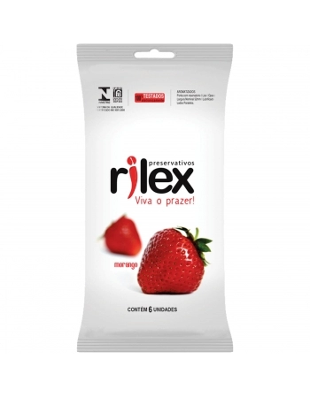 PRESERVATIVO RILEX MORANGO DISPLAY C/6UN