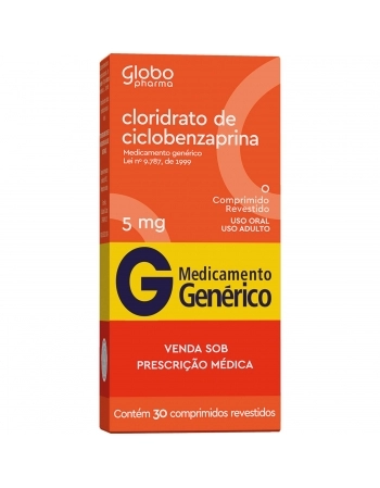 CLORIDRATO DE CICLOBENZAPRINA 5MG C30