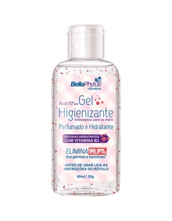 ALCOOL EM GEL PERFUMADO COM MICROESFERAS 70% 60ML