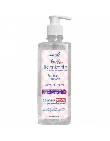 ALCOOL EM GEL PERFUMADO COM MICROESFERAS 70% 500ML
