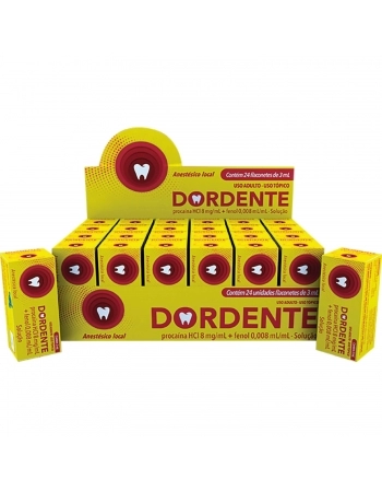 DORDENTE 8MG/ML+0,008ML/ML CX C 24 FLACONETES