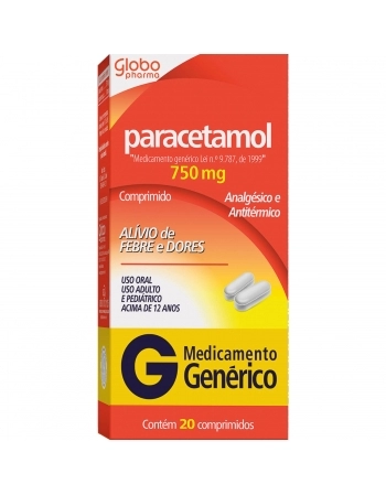 PARACETAMOL 750MG C20