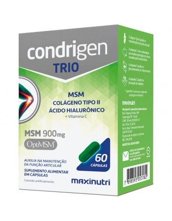 CONDRIGEN TRIO (MSM+COLAGENO TIPO II+AC. HIAL.+ VIT.C) C60 CAPS