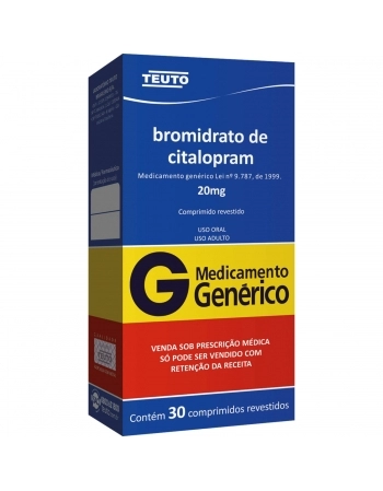 BROMIDRATO DE CITALOPRAM 20MG C30 (C)